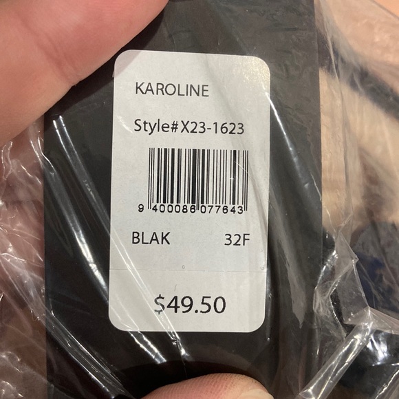 Fredericks of Hollywood Karoline black lace size 32F NWT - Picture 2 of 3